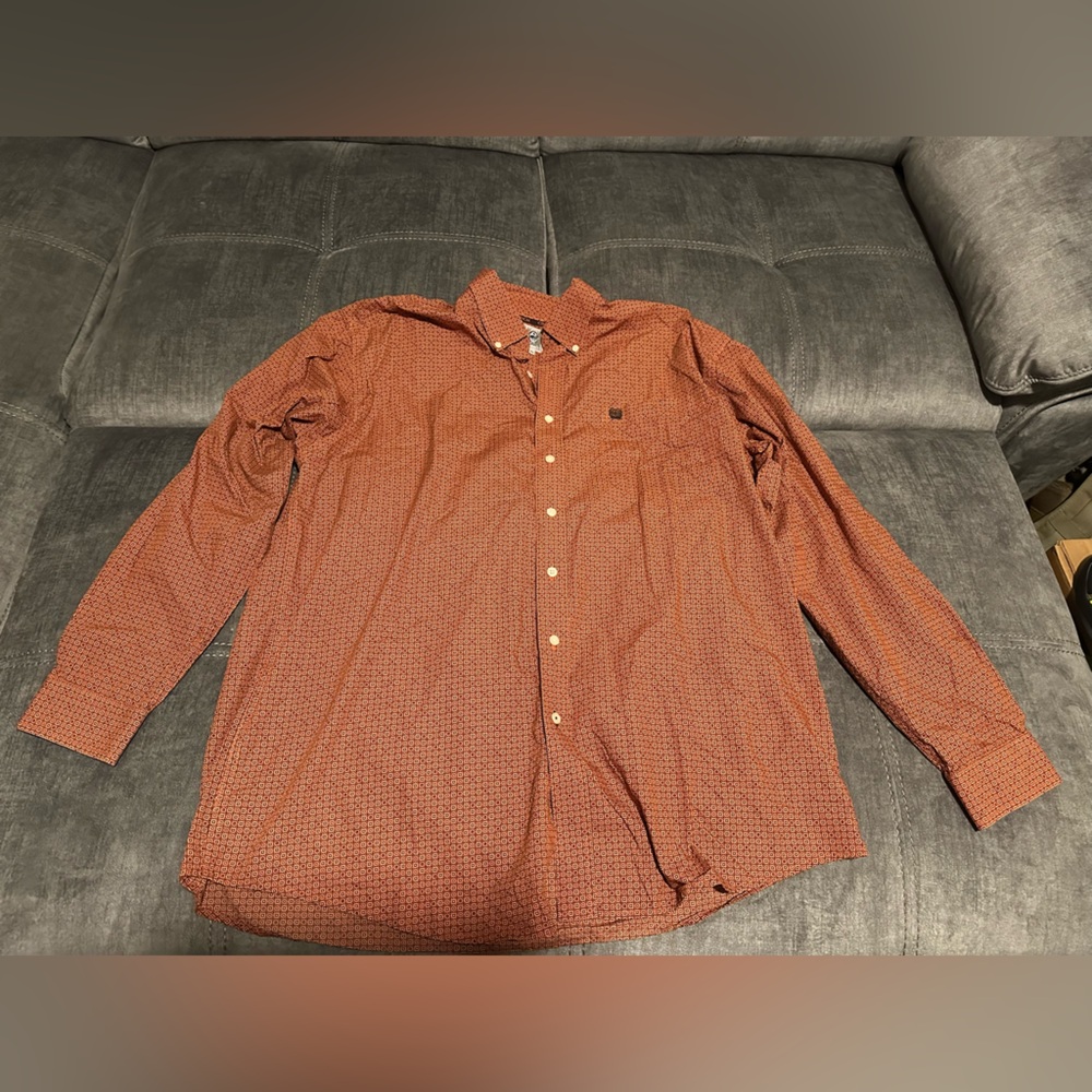 Cinch men’s long sleeve button up shirt